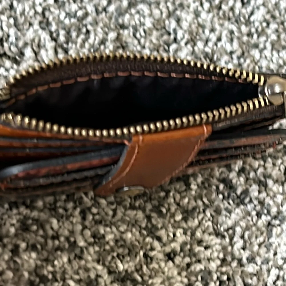 Patricia Nash Floral Card Holder - Red and Brown - Picture 5 of 5